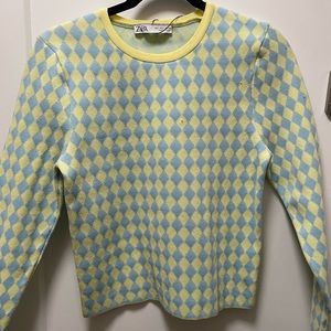 Zara checkered top